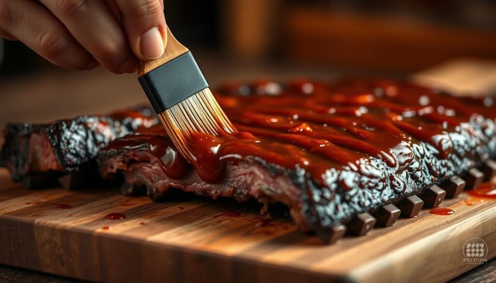 BBQ Sauce Brushing Technique for Beef Ribs BBQ Sauce Brushing Technique for Beef Ribs