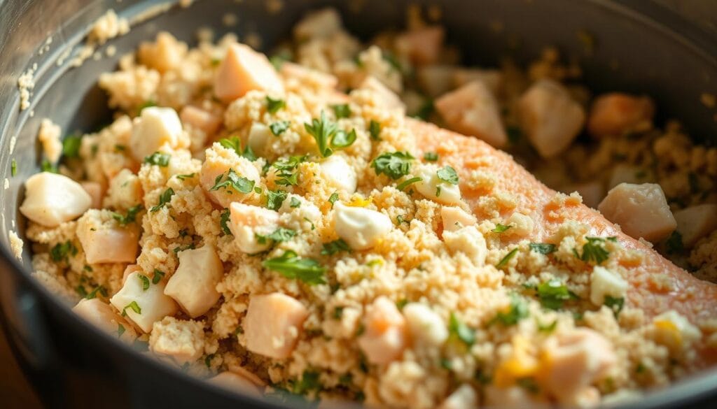 Crab Stuffing Mixture for Stuffed Salmon