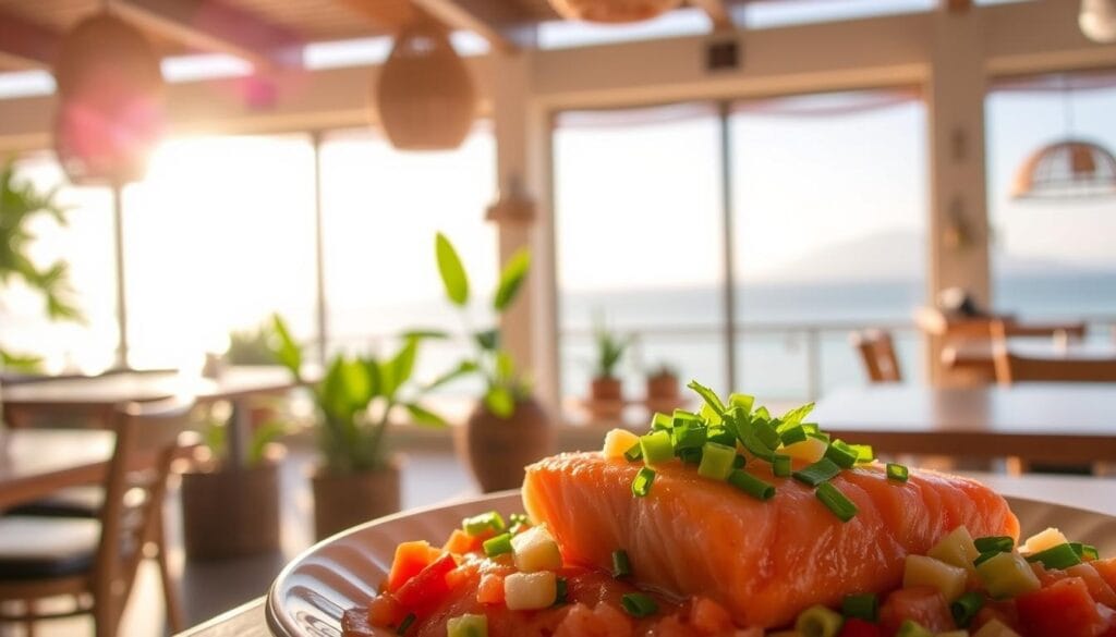 Lomi Salmon in Hawaiian Restaurants