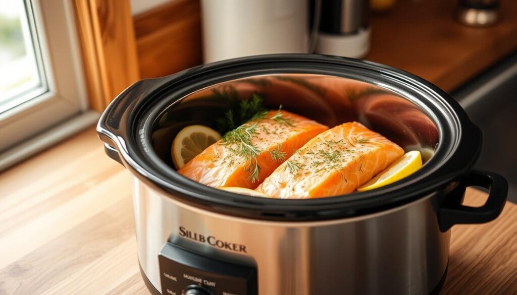 Slow Cooker Salmon Preparation