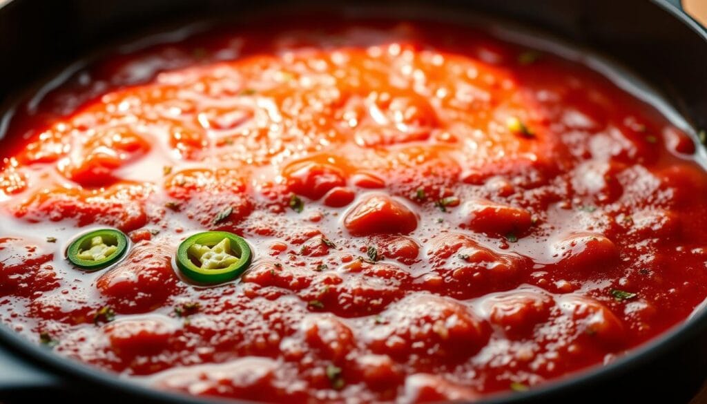 Tomato-Jalapeño Sauce for Beef Chimichanga Tomato-Jalapeño Sauce for Beef Chimichanga