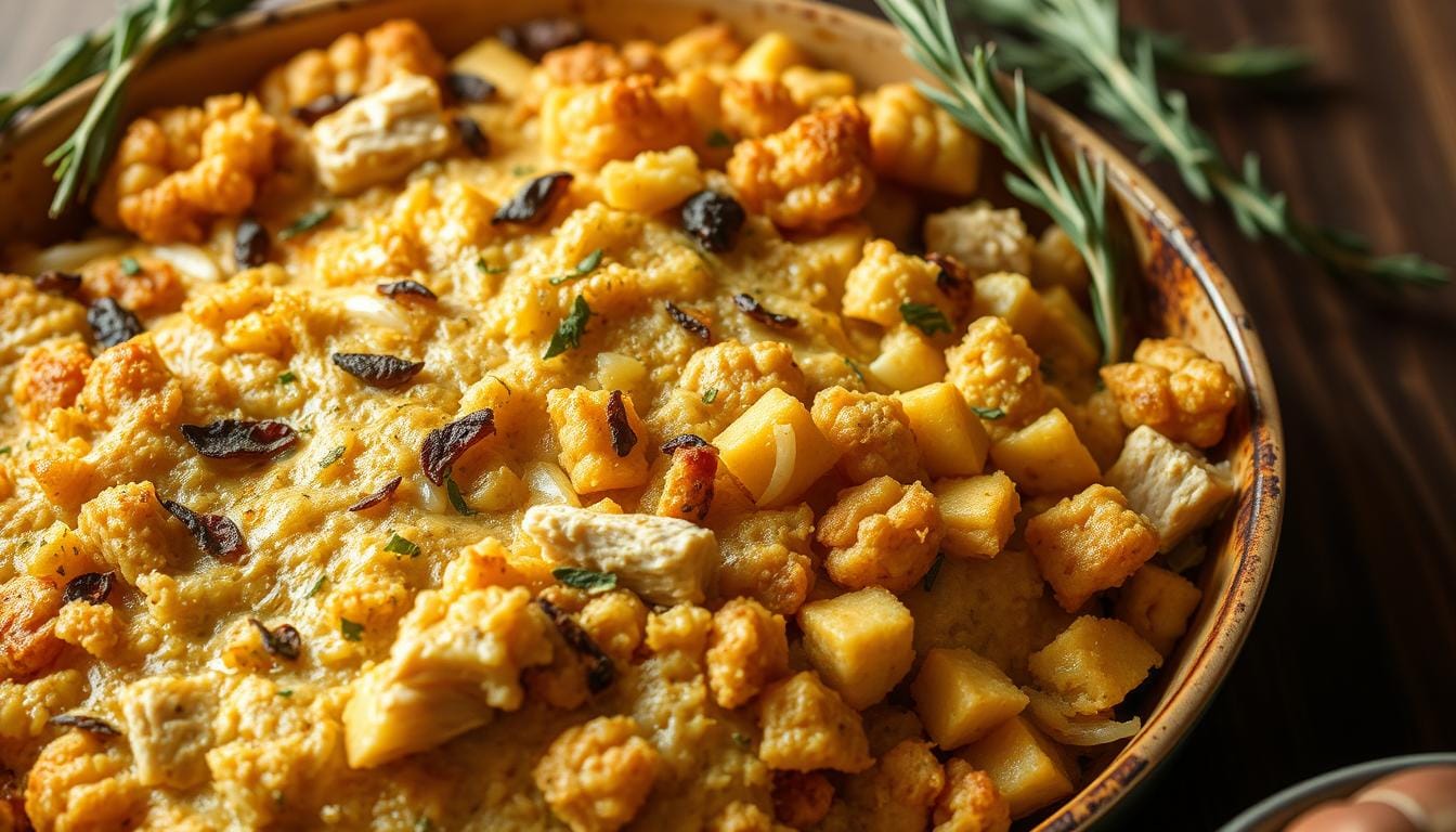 cornbread dressing with chicken