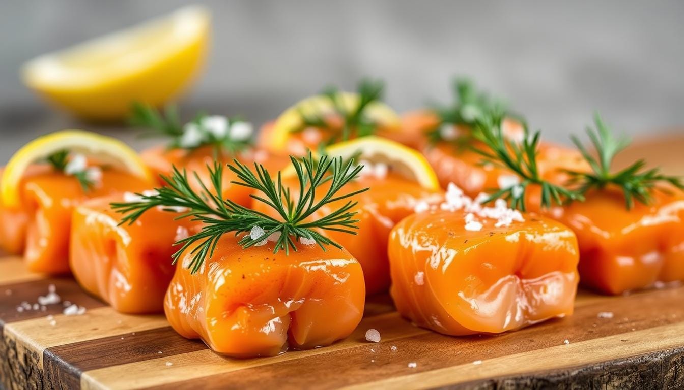 salmon bites