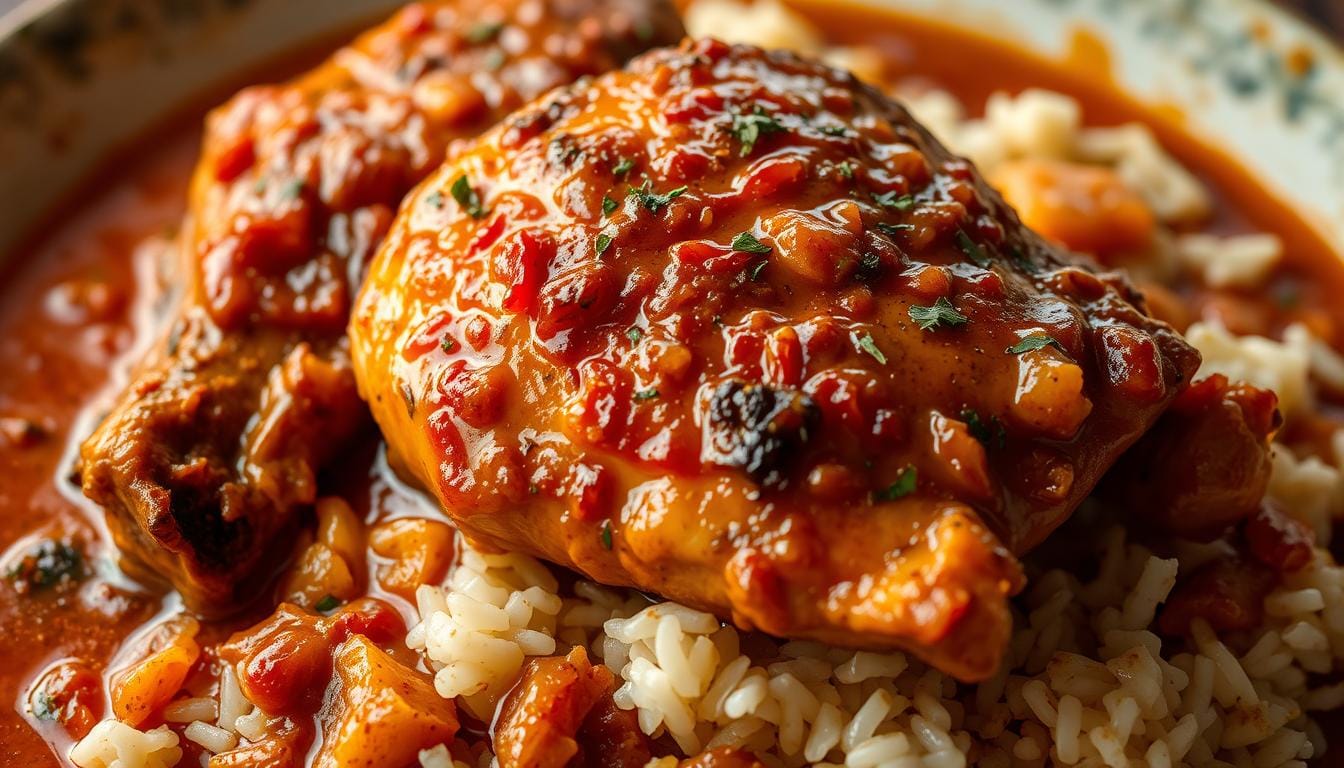 smothered chicken thighs