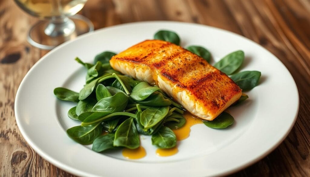 Salmon Spinach Recipe Plating Salmon Spinach Recipe Plating