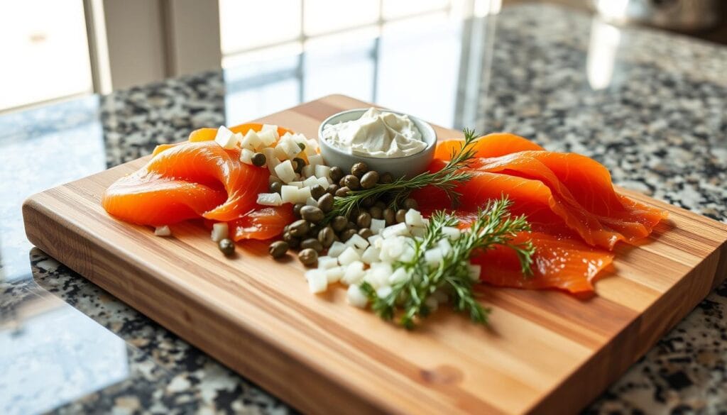 Smoked Salmon Dip Preparation