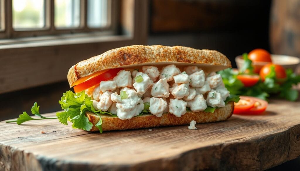 salmon mayonnaise sandwich