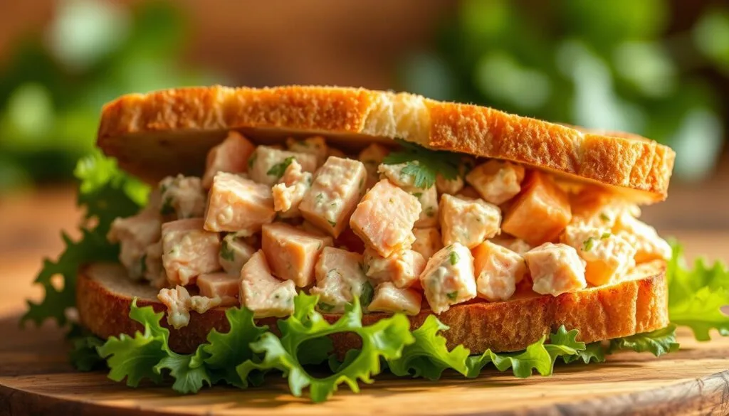 salmon salad sandwich