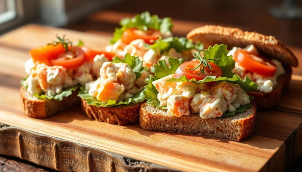 salmon salad sandwiches