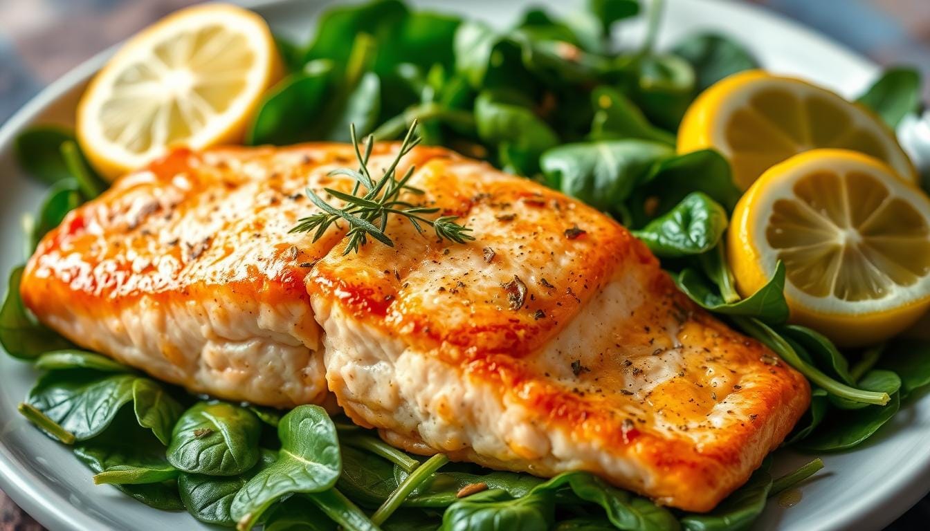salmon spinach recipe
